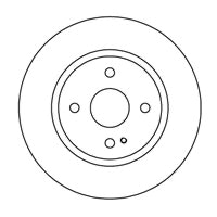 NF PARTS Тормозной диск 203267NF